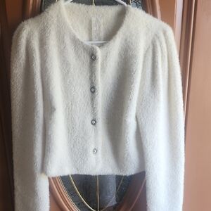 Sadie & Sage Cream Teddy Jacket